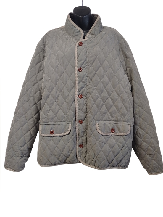 mad hero Other - Mad Hero Gray Quilted Jacket Mens Sz XL Corduroy Collar Fleece Lined Button NWT